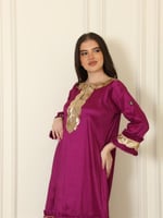 جلابيه فوشي وذهبي