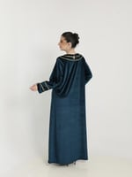 جلابيه مخمل اخضر غامق