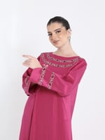 جلابيه فوشي تفته بالتطريز