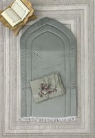 طقم سجادة وشرشف صلاة اخضر