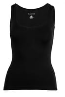 بدي نسائي قصير خامة مودال عريض أسود