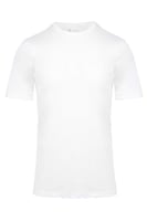 فنايل نص كم دائري ابيض قطن 100%