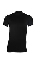 فنيلة رجالي نص كم رقبة أسود