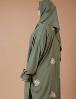 ثوب صلاة مطرز اخضر