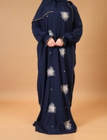 ثوب صلاة مطرز كحلي