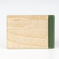 محفظة بطاقات تمساح بيج