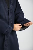 فروة شتوية رجالية كحلي - فروة ليوا