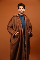 فروه شتوية رجاليه - فروة العارض لون جملي