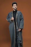 فروه رجاليه شتوية - فروة بشتي لون رصاصي