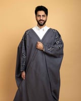 جبة الباحة - لون رصاصي