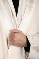 بشت رجالي شتوي ابيض بخيه