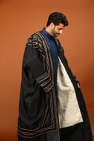 فروة طفيلي برقا اسود - فروه شتوية رجاليه