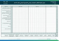 سجل + خطة متابعة الطلاب الضعاف رسمي + احترافي - بن...