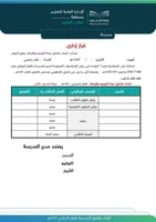 نماذج اللجان والفرق المدرسية للعام الدراسي (1447 ه...