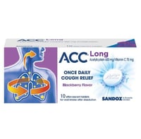 اي سي سي لونج فوار مقشع حال للمخاط 10 اقراص ايه سي...