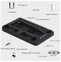 YLW P58 P5 حامل PS5 التبريد مع RGB