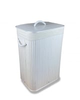 سلات الغسيل الوسط لون أبيض