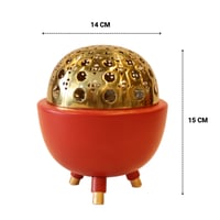 مبخرة راتان صغير أحمر