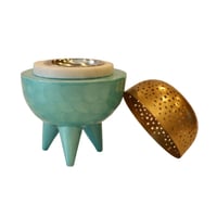 مبخرة كلاسي صغير أزرق