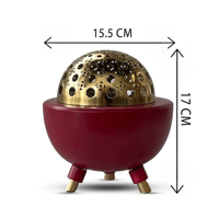 مبخرة راتان كبير أحمر