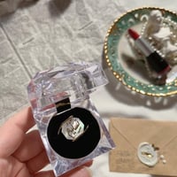 خاتم ملكي - بالاسم - فضه إيطالي عيار 925 - الون صد...