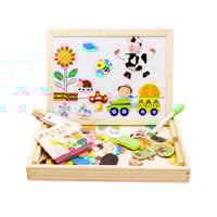 سبورة + ملصقات مغناطيسية + ادوات تعليمية للاطفال