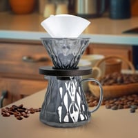 مجموعة صانع القهوة بالتنقيط 3 في 1 رمادي