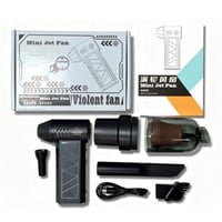 منفاخ تيربو قابل للشحن مع اكسسوارات مكنسة