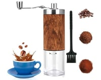 طاحونة قهوة يدوية بلون خشبي