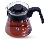 سيرفر قهوه زجاجي بمقبض و غطاء بلاستيكي سعة 500مل