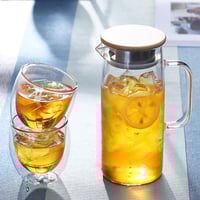 ابريق زجاجي لتقديم الماء و المشروبات الباردة سعة10...