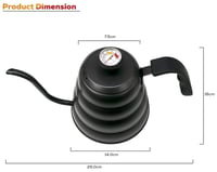 ابريق تقطير وترشيح القهوة مع ميزان حرارة سعة 1200...