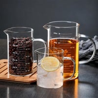 ابريق زجاجي مقاوم للحرارة مع مقياس سعة 500 مل