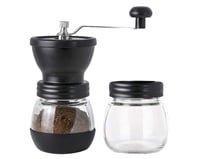 طاحونة يدوية مع غطاء و وعاء زجاجي اضافي