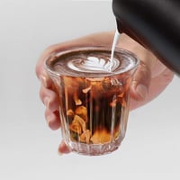 كوب قهوة زجاجي كورتادو 130 مل اسود