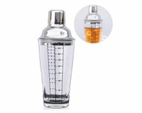 شيكر شفاف زجاجي سعة 400 مل