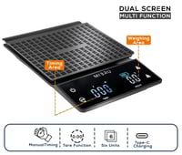 ميزان قهوة الكتروني بشاشة لمس اسود