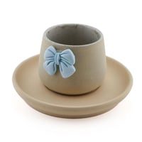 كوب قهوة اسبريسو مع صحن 110 مل