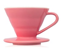 قمع تقطير V60 سيراميك 02 زهري ابيض