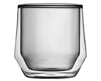 كوب زجاج بجدار مزدوج سعة 175 مل لون رمادي