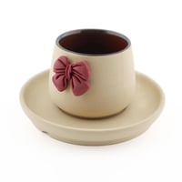 كوب قهوة اسبريسو مع صحن 110 مل