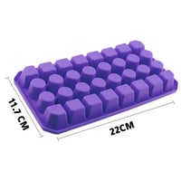 قالب صنع الثلج باللون الأرجواني