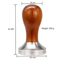 تامبر قهوة مكبس خشبي مقاس 53 مم