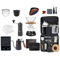 شنطة V60 مع 12 قطع ادوات قهوة مقطرة