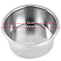 سلة قهوة باسكت مكشوف دبل شوت مقاس 51مم السعة 16-18...