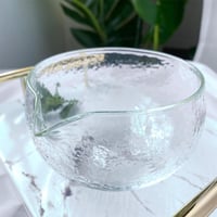 وعاء خلط ماتشا زجاجي