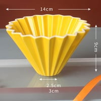 قمع تقطير V60 سيراميك مع القاعدة من الاكريليك - مق...