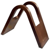 حامل فلتر القهوة قاعدة ترشيح فلاتر قهوة خشبي بني