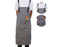 ابرون مريلة باريستا من القماش الفاخر رمادي