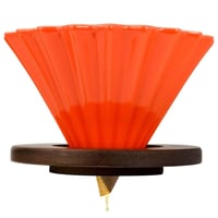 قمع تقطير v660 مموج سيراميك 02 برتقالي